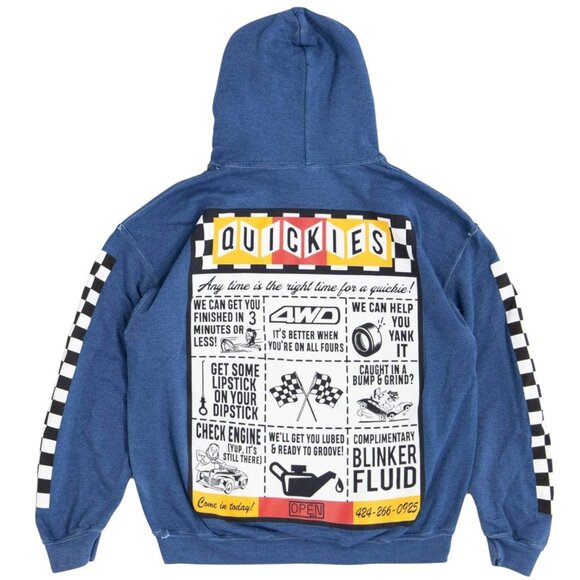 Open 925 Men's Hoodie Quickies Hoodie Pigment Blue Unisex - Picture 1 of 4